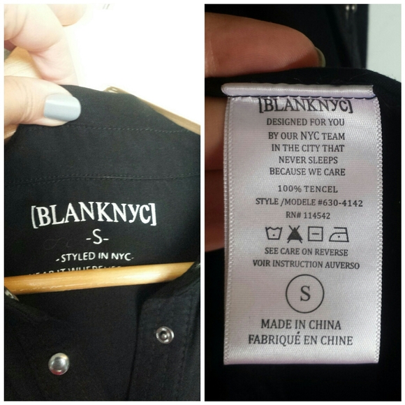 Blank NYC Fringe Button Sleeveless Top Size Small - Picture 8 of 8